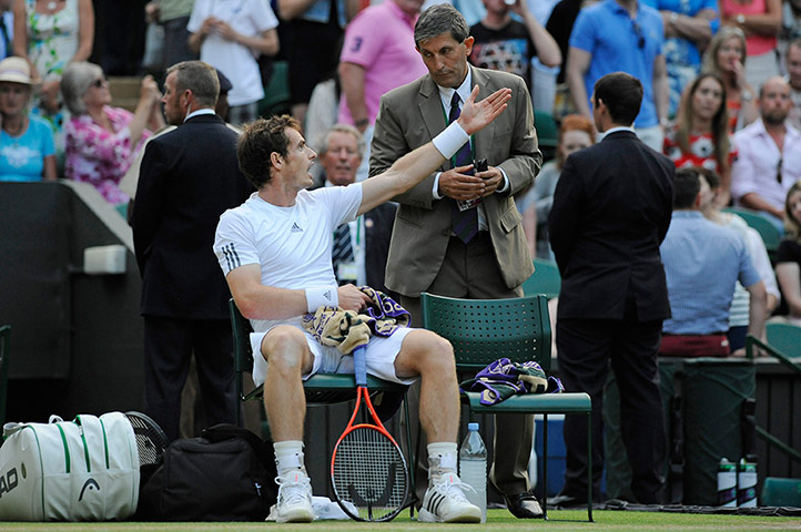 Andy Murray's Semi: Andy Murray rages