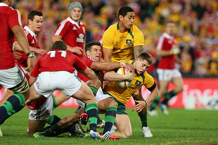 Lions final test: James O'Connor scores