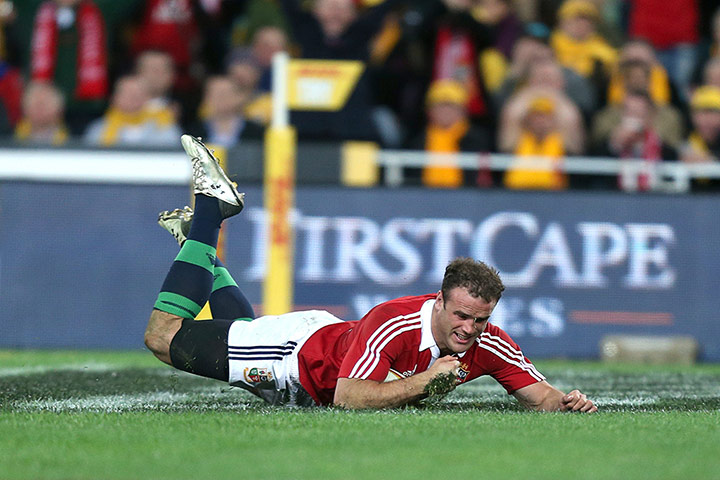 Lions final test: Jamie Roberts scores