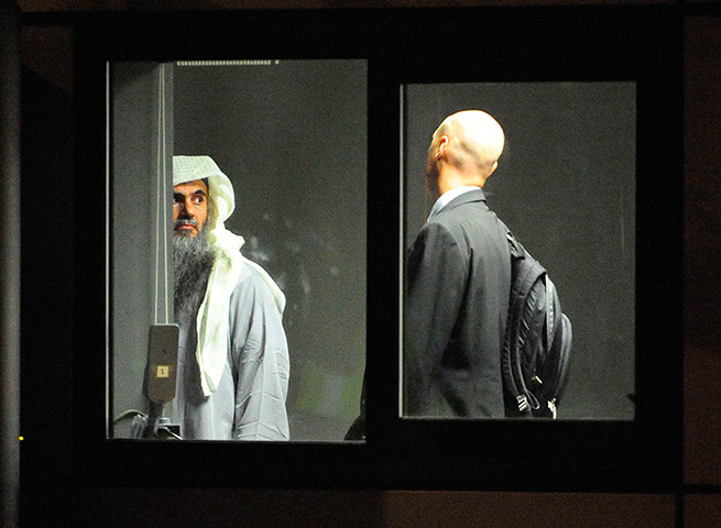 Abu Qatada leaves: Muslim cleric Abu Qatada prepares to board a small aircraft bound for Jorda