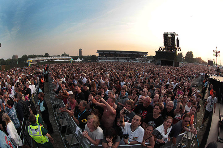 Rolling Stones Hyde Park: Some of the 150,000 fans in Hyde Park