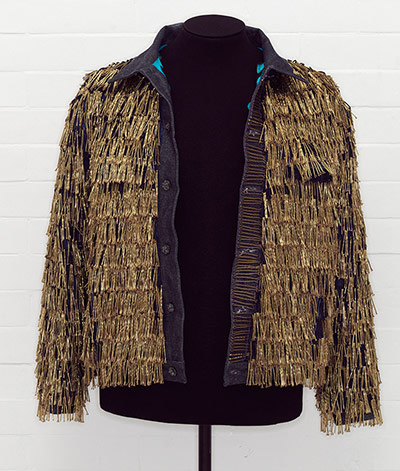 Club to Catwalk: Denim jacket, 'BLITZ', by Levi Strauss & Co., customised by Leigh Bowery, 1