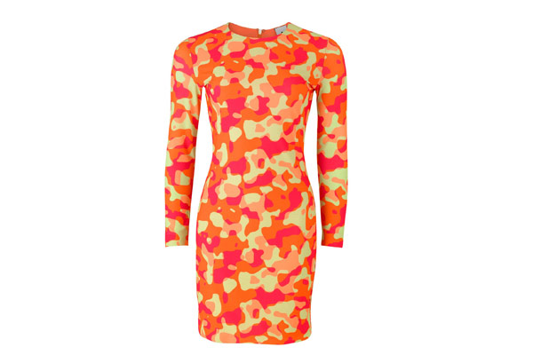 Club kid inspired fashion: Club kid fashion multi colour camo dress by Aqua