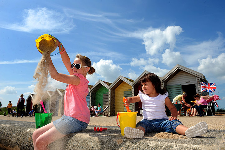 Hot weather day in pics: Britain's summer weather day in pictures