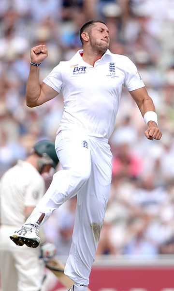 3rd ashes day 1 TJ: Tim Bresnan celebrates