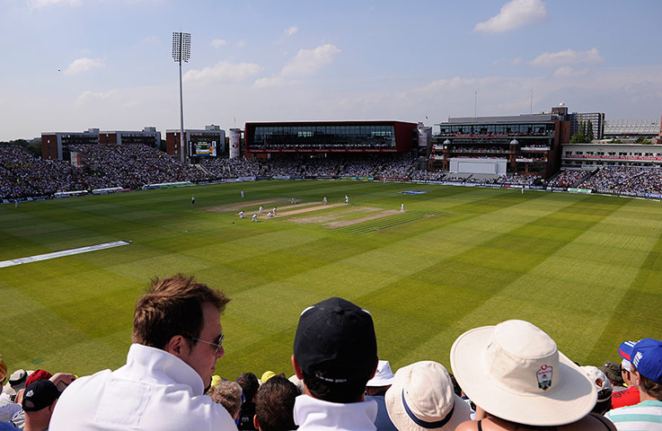 3rd ashes day 1 TJ: General view of Old Trafford 