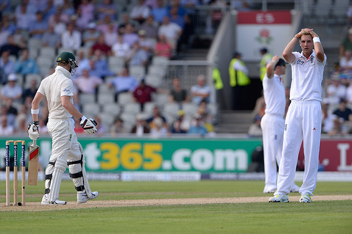3rd ashes day 1 TJ: Stuart Broad can't believe his LBW appeal on Steve Smith is turned down 