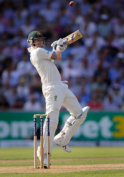 3rd ashes day 1 TJ: Michael Clarke uppercuts Broad for four 