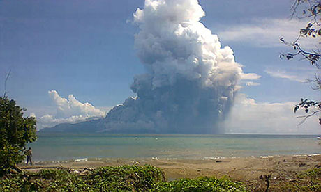 Mount Rokatenda in Indonesia