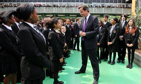 Prime Minister David Cameron Visits Kingsdale Foundation School
