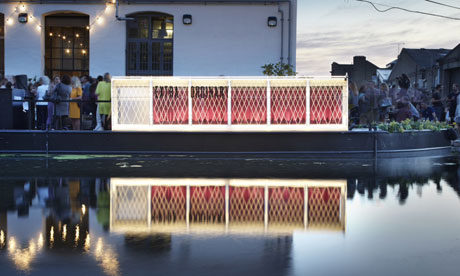 The Floating Cinema 2013, on one of London's canals