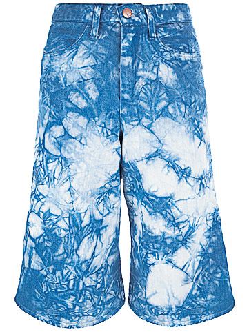 shorts: Bleached culottes