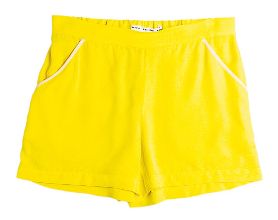 shorts: Yellow sporty