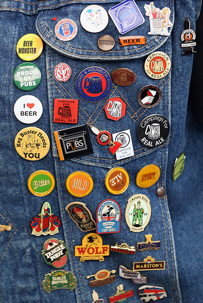 Beer festival extras: Lynne Morgan's badges