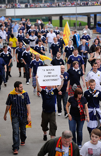 England v Scotland: Scotland fans