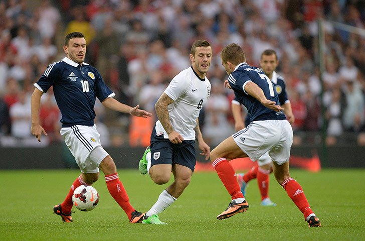 England v Scotland: Jack Wilshere