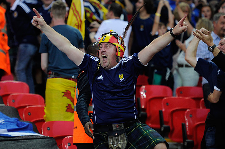 England v Scotland: Scotland fan