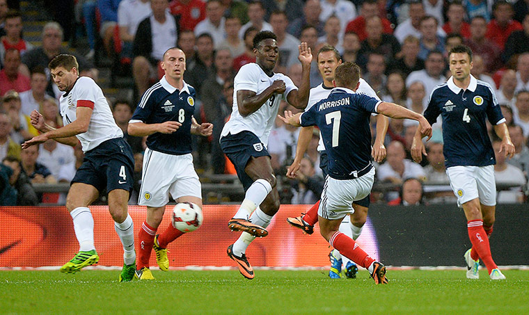 England v Scotland 2: James Morrison scores the opening goal 