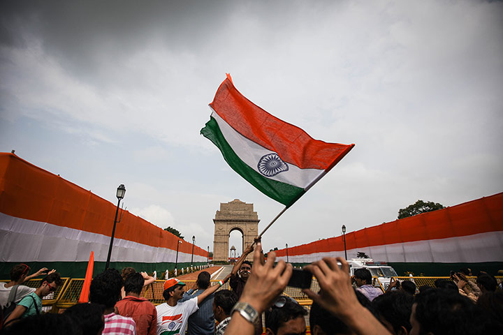 India Independence Day : People Celebrate 67th Independence Day In New Delhi, India