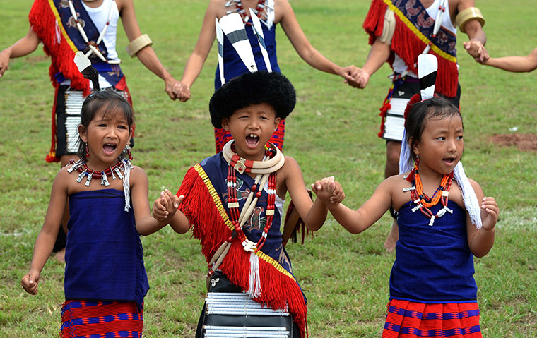 India Independence Day : Children performing on India Independence Day Celebration  