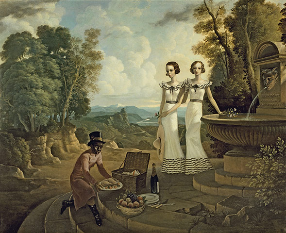 Rex Whistler: The Dudley Ward Sisters, 1933-4 by Rex Whistler