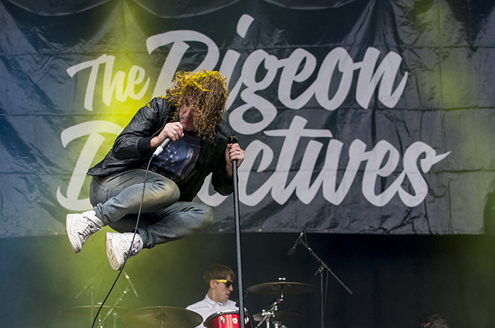 Festivals: Matt Bowman of The Pigeon Detectives performs on day 1 of V Festival