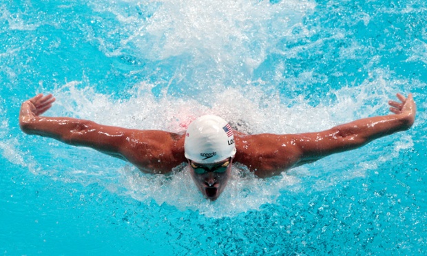 Ryan Lochte of the USA competes during the Swimming Men's 100m Butterfly preliminaries heat during the 15th FINA World Championships at Palau Sant Jordi on August 2, 2013 in Barcelona, Spain.