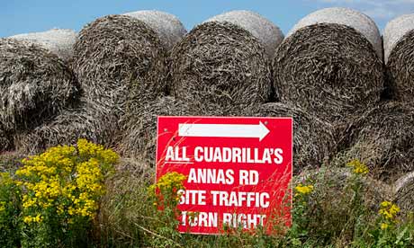 A proposed Cuadrilla site at Westby near Lytham on the Fylde coast in Lancashire