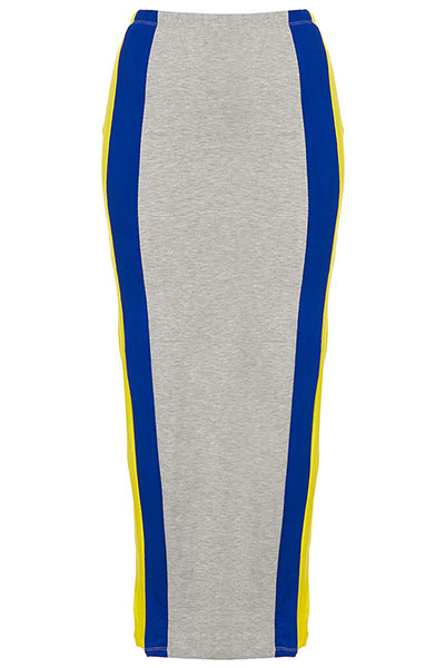 Sporty gallery: Side stripe tube skirt