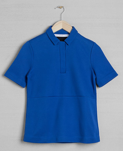 Sporty gallery: Blue polo top