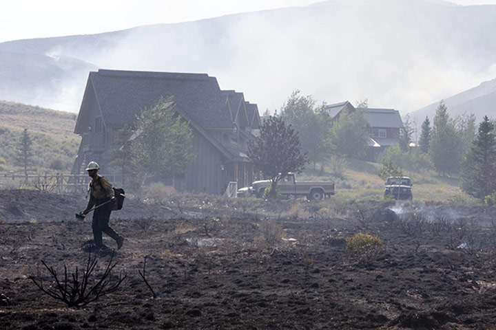 wildfires: Wildfires in Hailey, Idaho, America - 19 Aug 2013