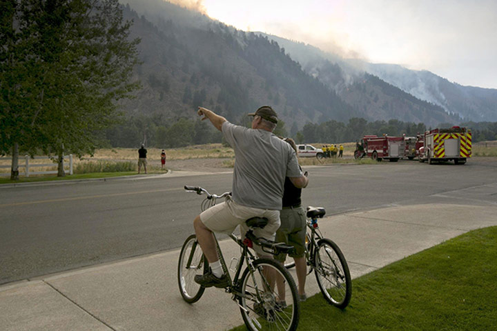 wildfires: Wildfires in Hailey, Idaho, America - 19 Aug 2013