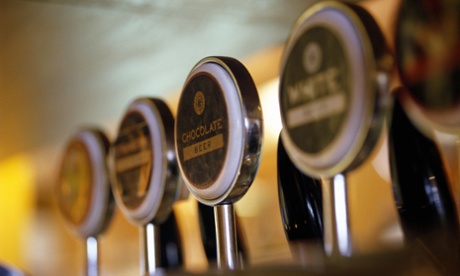 Craft ales on tap