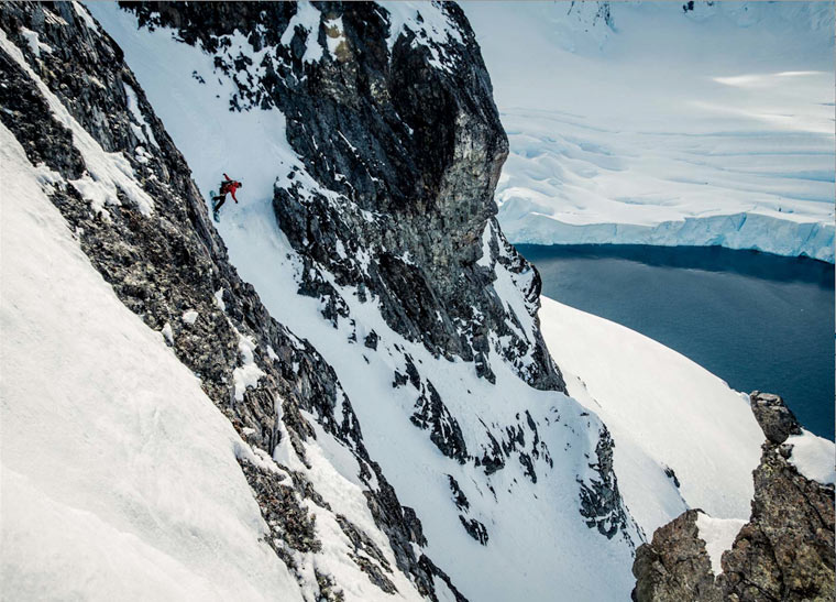 photo of a skiing expedition by Jim Harris