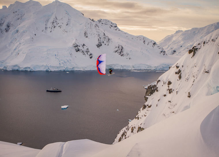 photo of a skiing expedition by Jim Harris