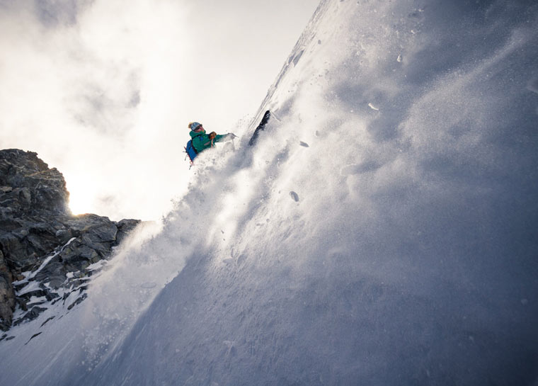 photo of a skiing expedition by Jim Harris