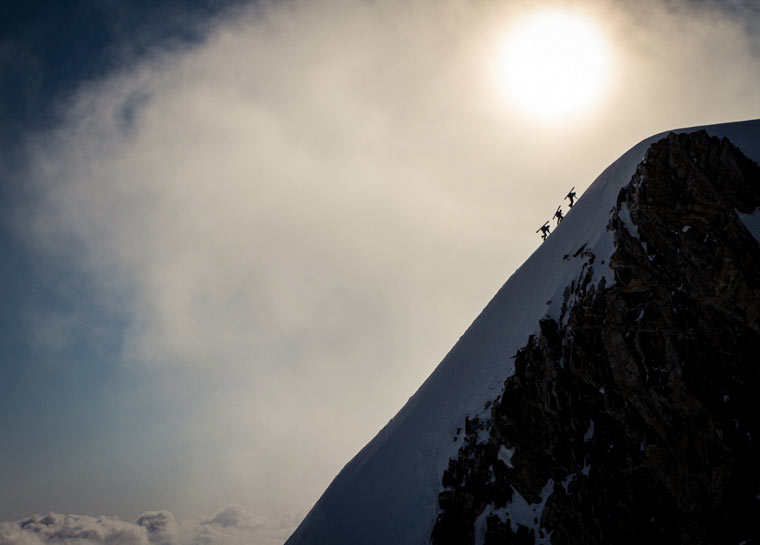 photo of a skiing expedition by Jim Harris