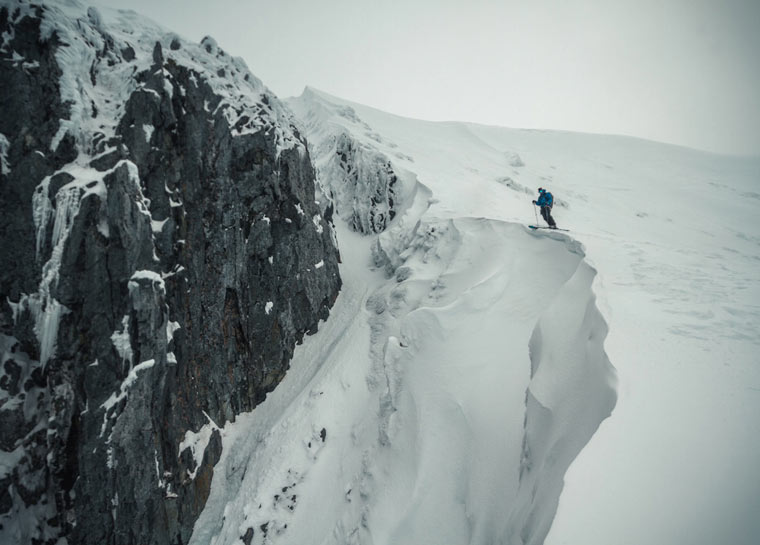 photo of a skiing expedition by Jim Harris