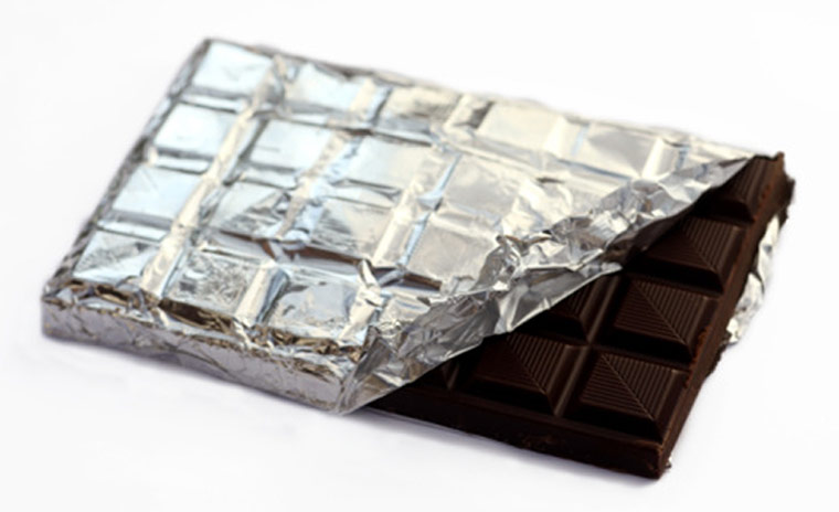 Water for consumer goods: Bar of dark chocolate 