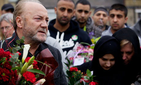 George Galloway campaigning in Bradford West