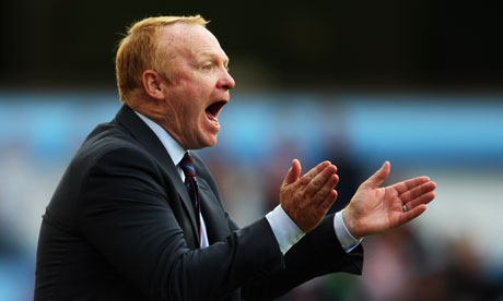 Alex McLeish shouting