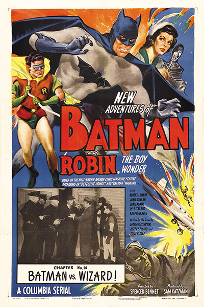 Batman: A poster for Batman and Robin, 1949