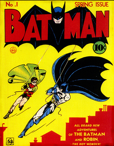 Batman: Where it all began: the first Batman Comic cover
