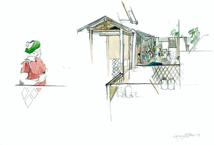 TB in Burma: MSF TB Symposium - George Butler artwork