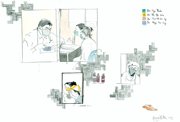 TB in Burma: MSF TB Symposium - George Butler artwork