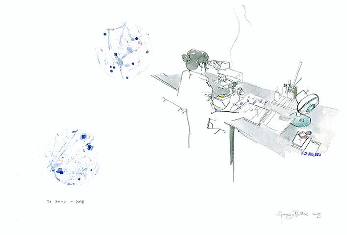 TB in Burma: MSF TB Symposium - George Butler artwork