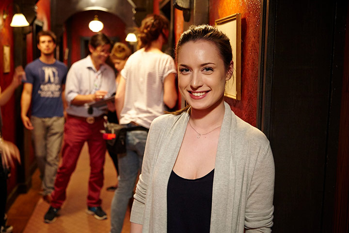 Beaconsfield: Producer Charlotte Campbell, a final year NFTS student working on Room 55