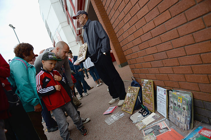 saturday round up 3: Fans check out Stoke City merchandise