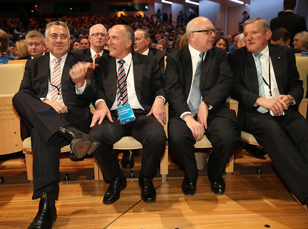 Liberal party launch: Liberal front bench