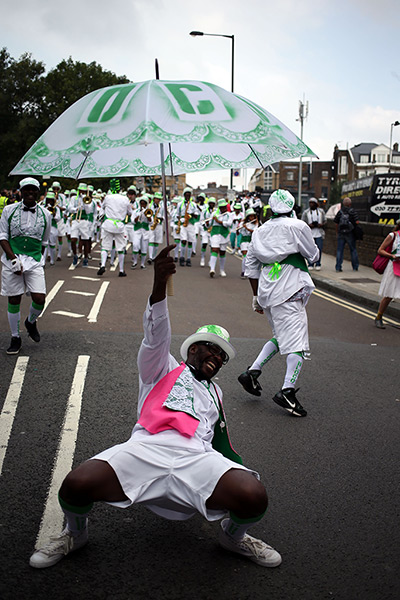 Notting Hill carnival: Dancers from Kinetika Bloco